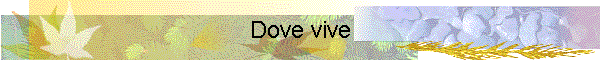 Dove vive
